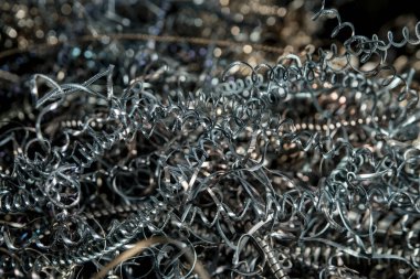Üretimde metal talaşı. Metal talaşı.