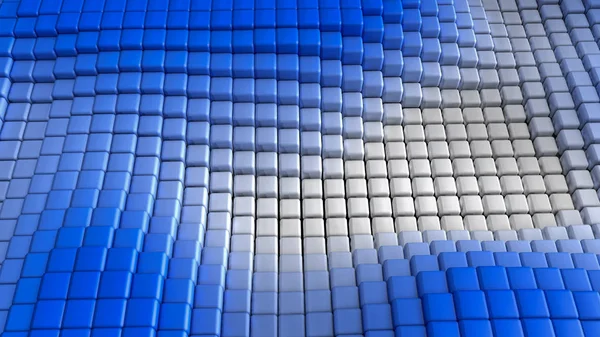 带有立方体的未来主义背景图像（3D渲染）) — 图库照片