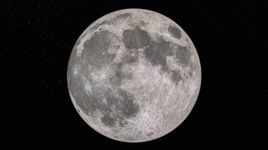 ay (3d render, 8k. Nasa tarafından döşenmiş bu görüntü elemanları)