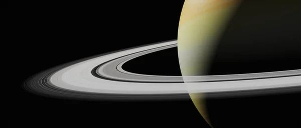 El planeta saturno (representación 3d, esta imagen elementos proporcionados por — Foto de Stock