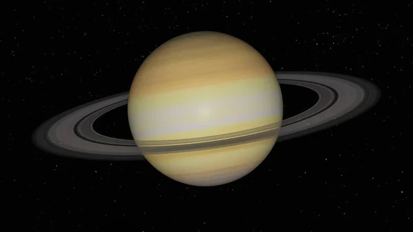 El planeta saturno (representación 3d, esta imagen elementos proporcionados por — Foto de Stock