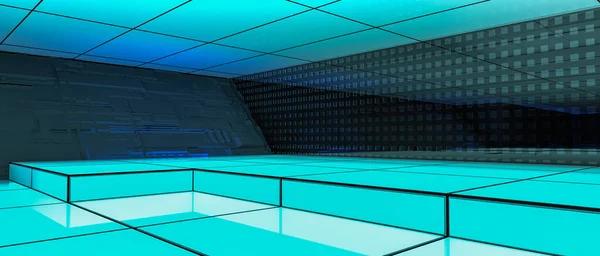 a futuristic room in the near future (3d rendering)