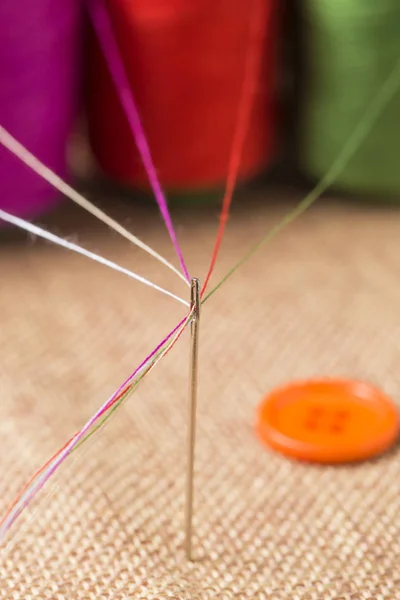 Needle and thread for needlework