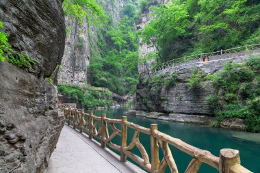 Taihang mountain grand canyon natural scenery clipart