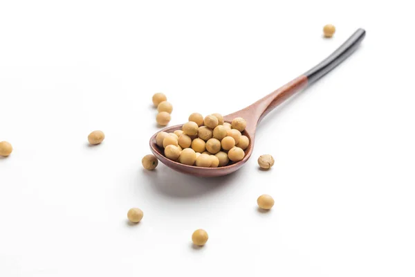 Soybeans White Background — Stock Photo, Image