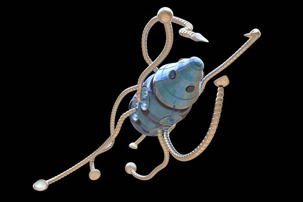 Наноробот, нанотехнология медицинская концепция
