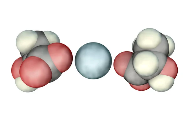 Molekul kalsium laktat — Stok Foto
