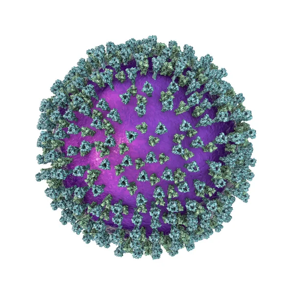 Wirus odry, struktura powierzchniowa — Zdjęcie stockowe