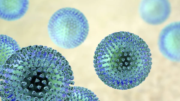 Yüzey çivili virüsler — Stok fotoğraf