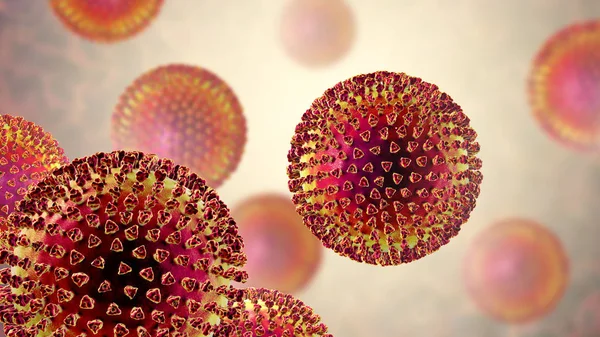 Virus med Surface spikes — Stockfoto