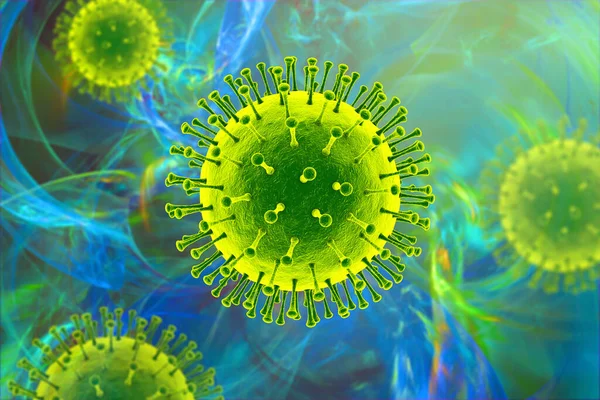 Human Pathogenic Virus Illustration — Stock Photo, Image