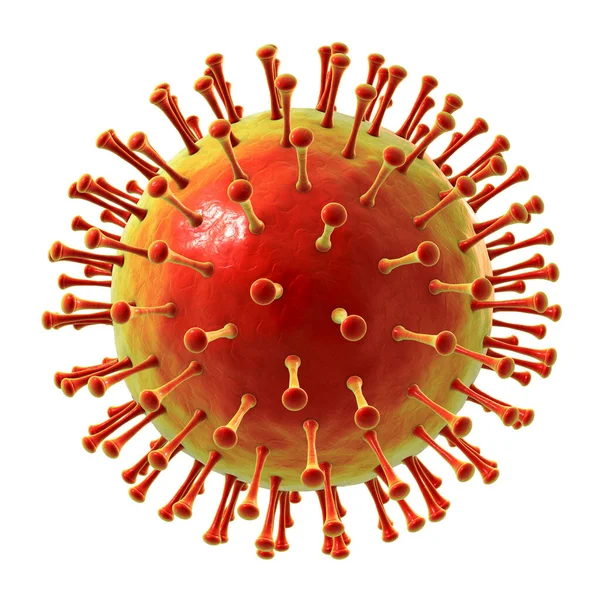 Nsan Patojenik Virüsü Boyutlu Illüstrasyon — Stok fotoğraf