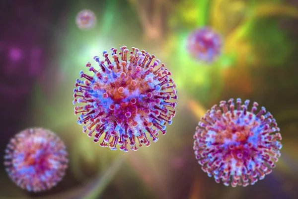 Ludzkie Wirusy Chorobotwórcze Ilustracja — Zdjęcie stockowe