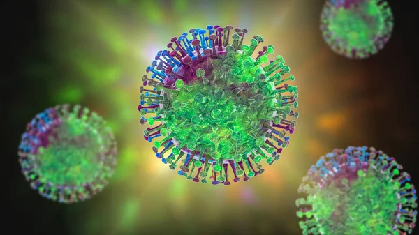 Virus Patógenos Humanos Ilustración — Foto de Stock