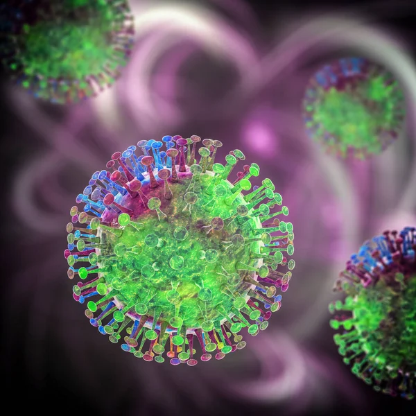 Virus Patógenos Humanos Ilustración — Foto de Stock