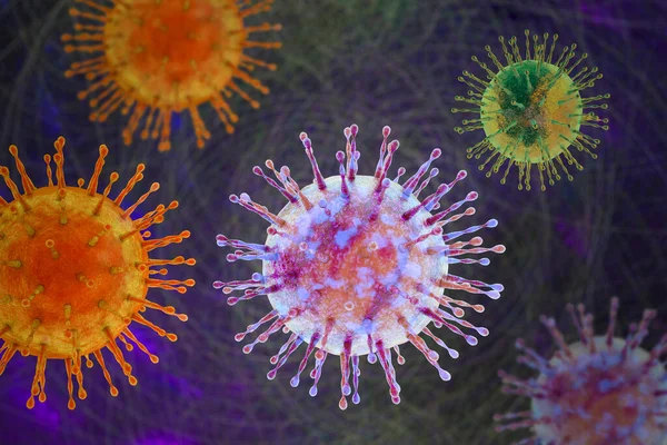 Humana Patogena Virus Illustration — Stockfoto