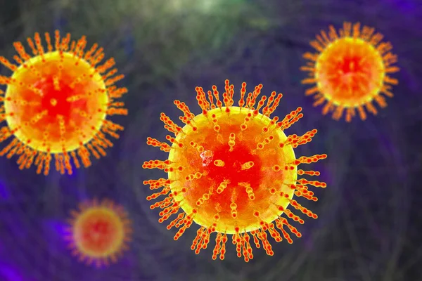 Human Pathogenic Viruses Illustration — Stock Photo, Image