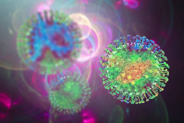 Virus Patógenos Humanos Ilustración — Foto de Stock