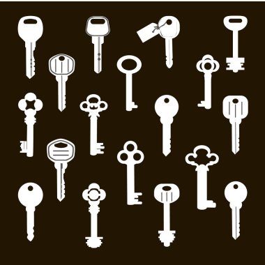 Ev anahtarı vektör simgesi