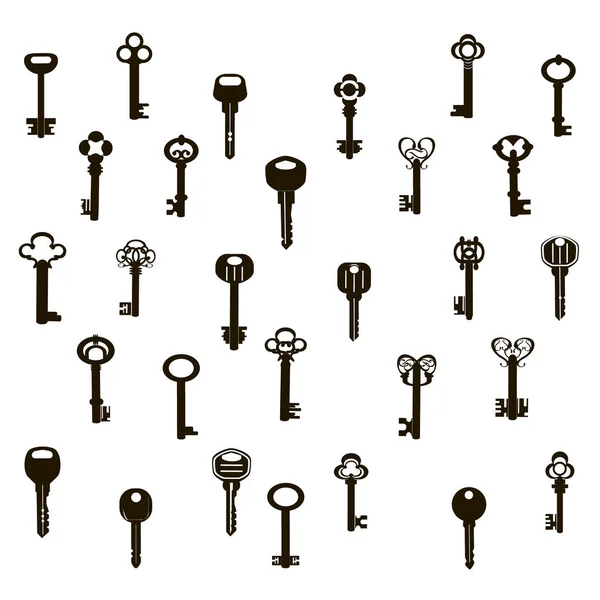 Vektorová ikona klíče domu — Stockový vektor
