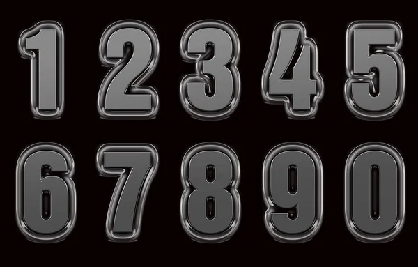 Numbers Set Illustration — Stock Photo, Image