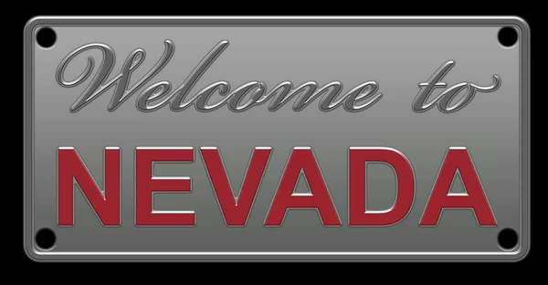 Nevada License Plate Illustratie — Stockfoto