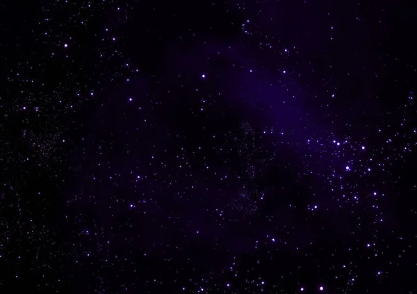 レンダリングで星雲や星夜空スペースの背景 — ストック写真