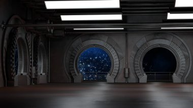 Uzay ortamı, karakterlerinizi oluşturmaya hazır. 3D görüntüleme