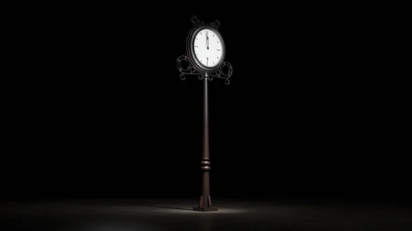 Street Clock Rendering — Stock Photo, Image