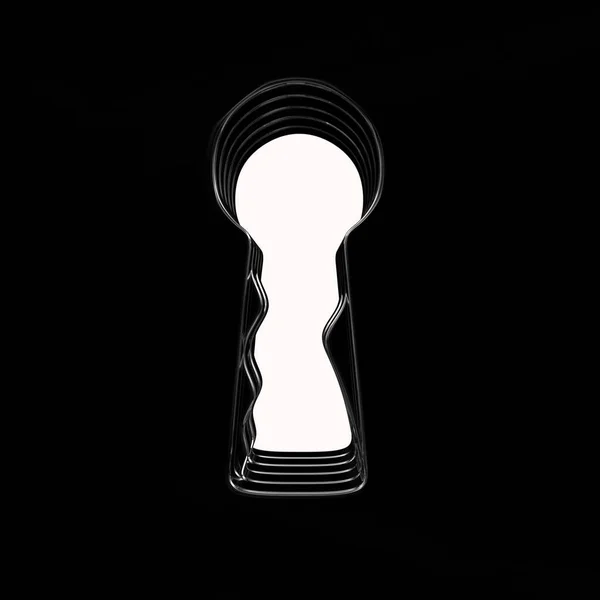 Keyhole High Resolution Rendering — Stock Photo, Image