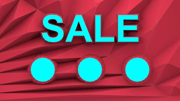 Sale Polygon Background Contrast Outlines Rendering — Stock Photo, Image