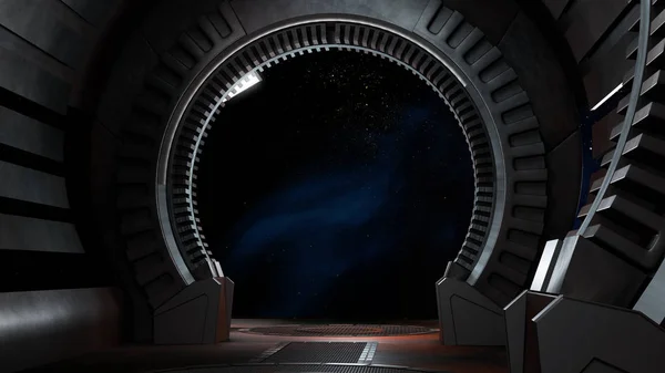 우주 환경, characters.3d renderin의 광고에 대 한 준비 — 스톡 사진