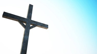 Hıristiyan çapraz 3d render
