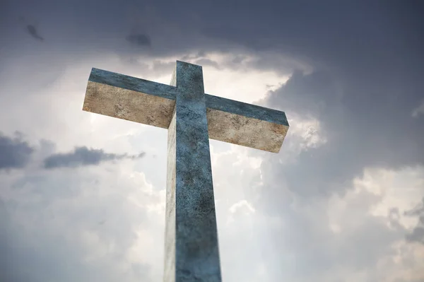 Christian cross 3d rendering — Stock Photo, Image