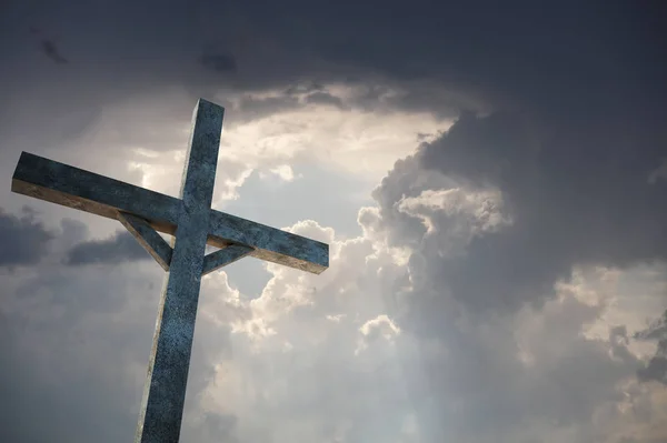 Christian cross 3d rendering — Stock Photo, Image