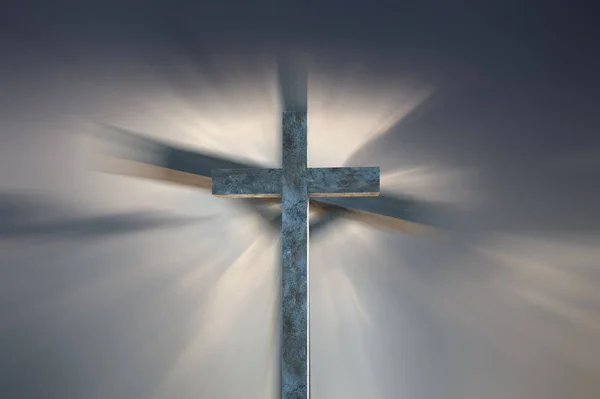 Christian cross 3d renderização — Fotografia de Stock