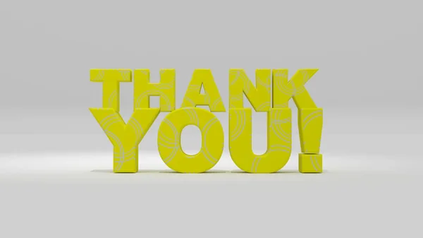 Thank You sign 3d rendering — Stock Photo, Image