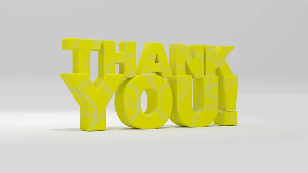 Thank You sign 3d rendering — Stock Photo, Image