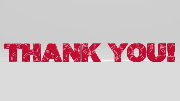 Thank You sign 3d rendering — Stock Photo, Image