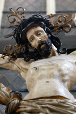 Aziz Michael Kilisesi. Çarmıha gerilmiş İsa. Çarmıha gerilme. Viyana. Avusturya.