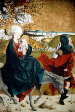 Belvedere Müzesi. Mondsee 'nin efendisi. Mısır 'a uçuş. 15. yüzyılın sonları. Viyana. Avusturya.