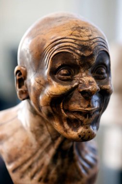 Belvedere Müzesi. Sanatçı Franz Xaver Messerschmidt 'in çalışma başkanı. Viyana. Avusturya.
