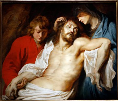 Sanat Tarihi Müzesi, Kunsthistorisches Müzesi Peter Paul Rubens (1577 - 1640). Bakire Meryem ve Jodn 'dan İsa' nın Yemini. 1614. Viyana. Avusturya.