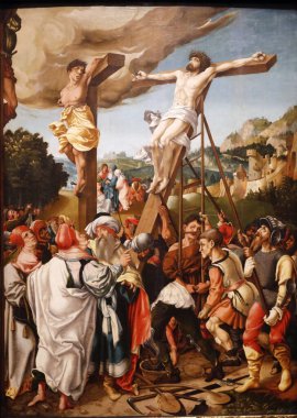 Sanat Tarihi Müzesi, Kunsthistorisches Müzesi. Yaşlı Jorg Breu. Haçın yüksekliği. 1524. Viyana. Avusturya.