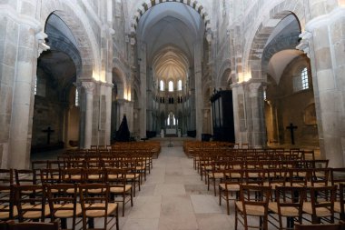 Vezelay 'li Benedictine Manastırı. Nev. Vezelay. Fransa.