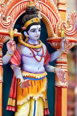 Hindu tapınağı ve Batu Mağaraları türbesi. Hindu tanrısı. Kuala Lumpur. Malezya.