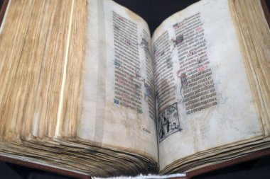 Calouste Gulbenkian Müzesi. Fransisken birası. Parşömen üzerindeki el yazması. Fransa, 14. yüzyıl.