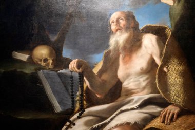 Ulusal Antik Sanat Müzesi. Ermiş Aziz Paul. 1675. Mattia Pretti. Tuval üzerine yağ.