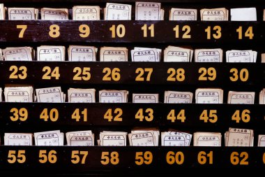 Budist kehaneti. Cau gübre pagoda. Bir Giang Eyaleti. Mekong Delta, Vietnam.