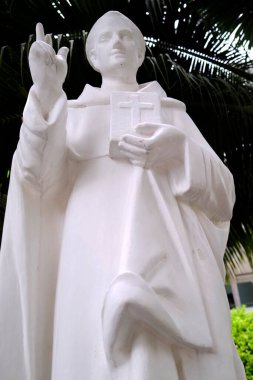 Tan Hoa Kilisesi. Aziz Dominic. Heykel. Ho Chi Minh Şehri. Vietnam.